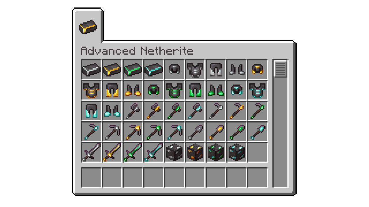 Advanced Netherite (Fabric) screenshot