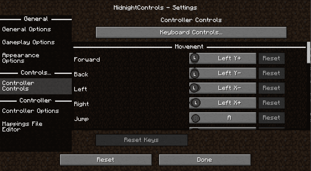 MidnightControls screenshot