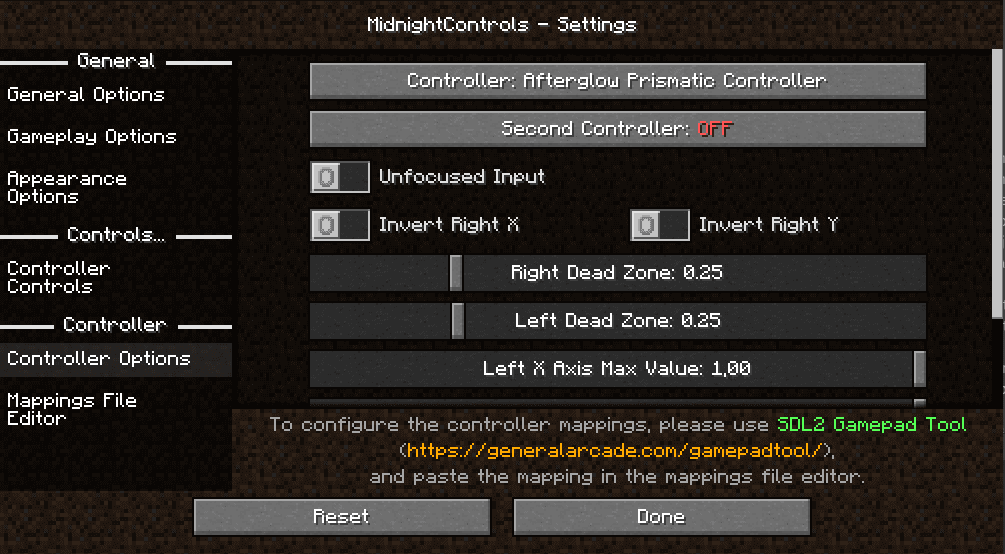 MidnightControls screenshot