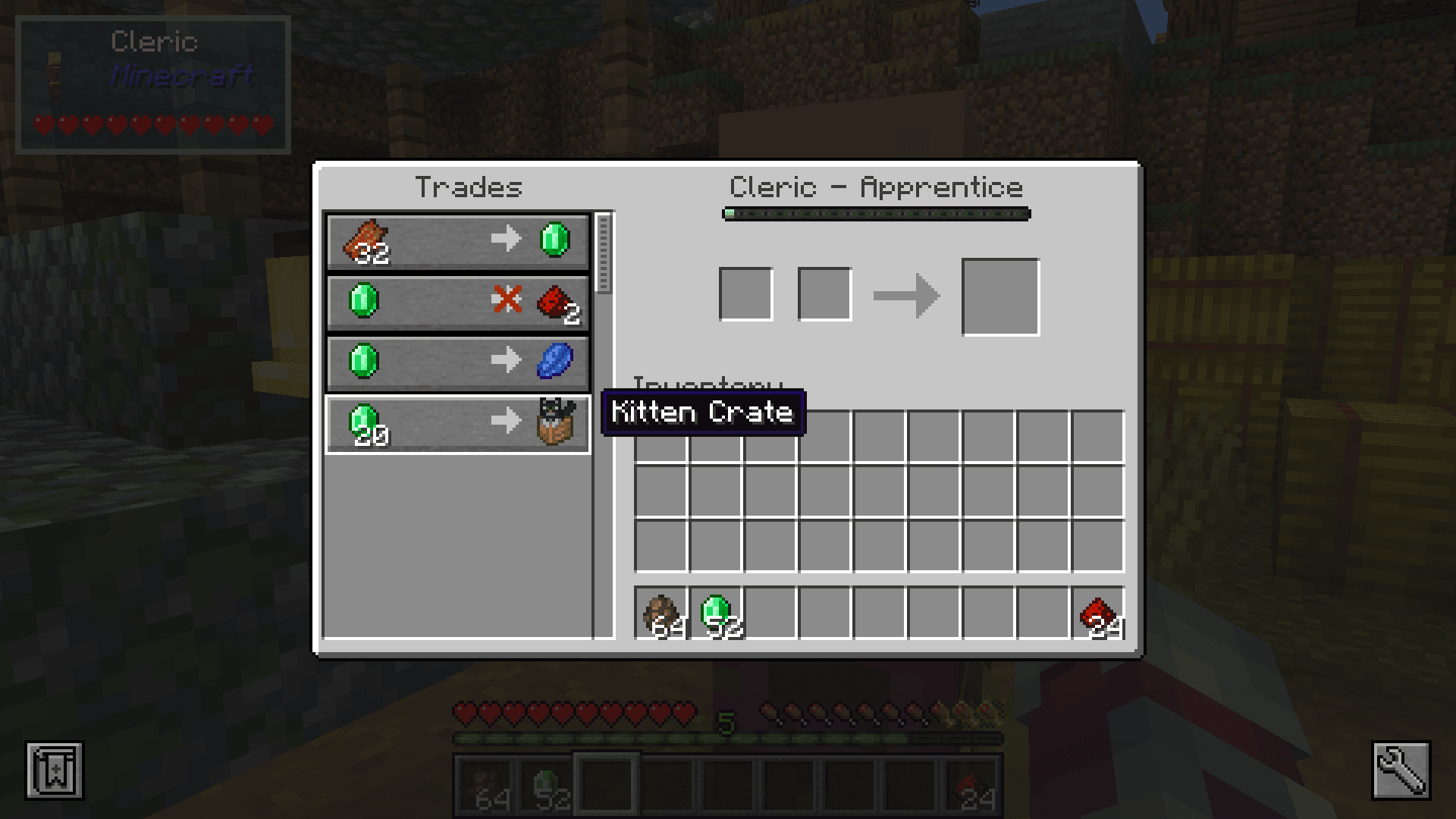 Villagers Sell Animals [NoCube's Mods] screenshot