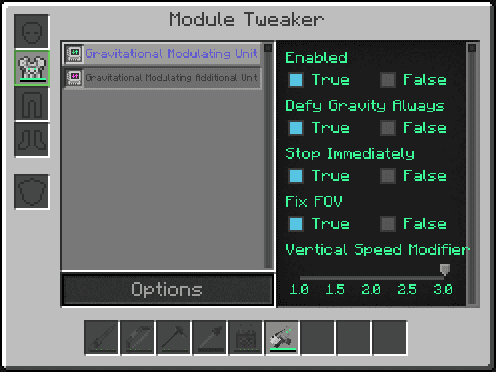Gravitational Modulating Additional Unit screenshot