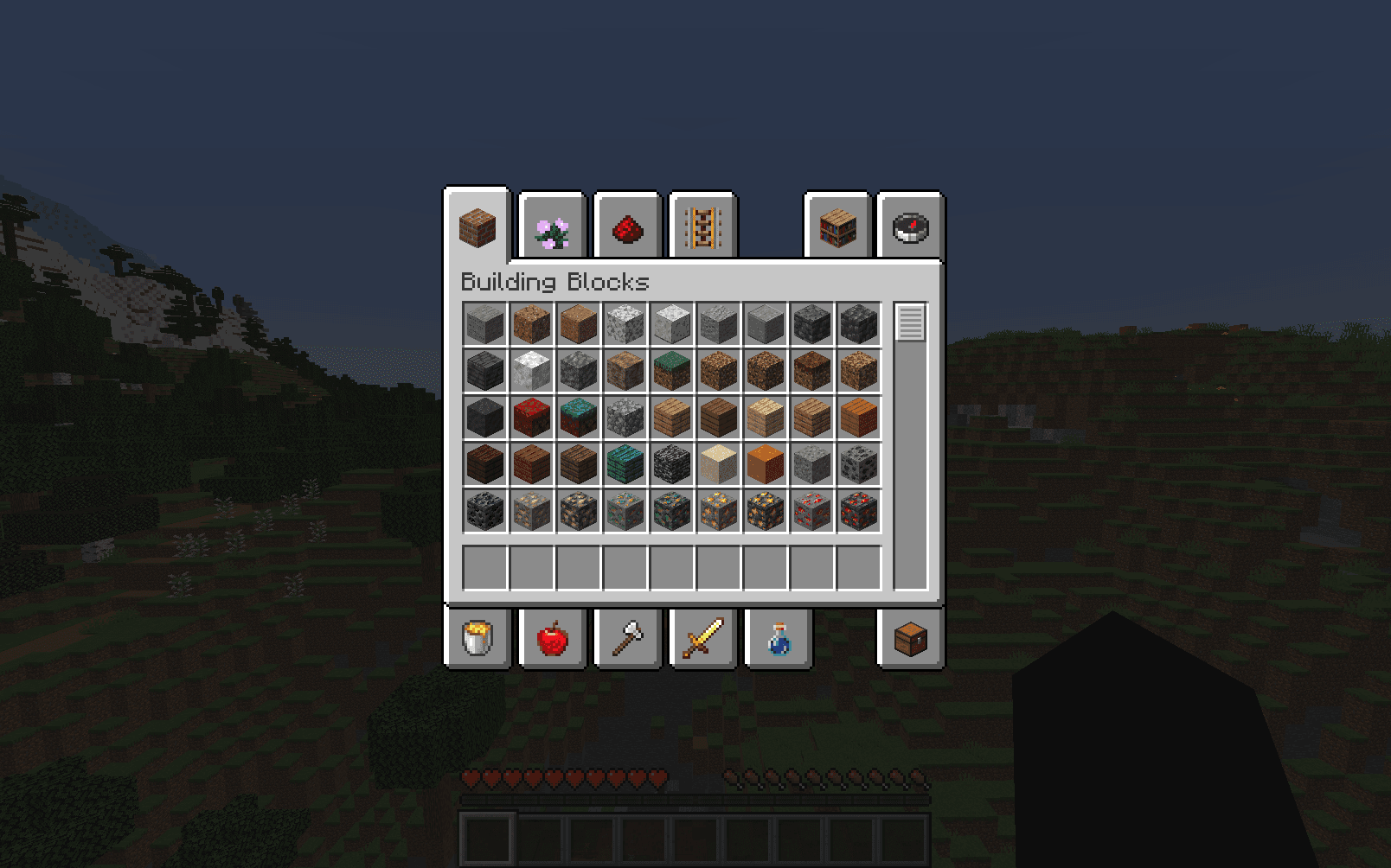 Cheat Mode (Creative Inventory in Survival) screenshot