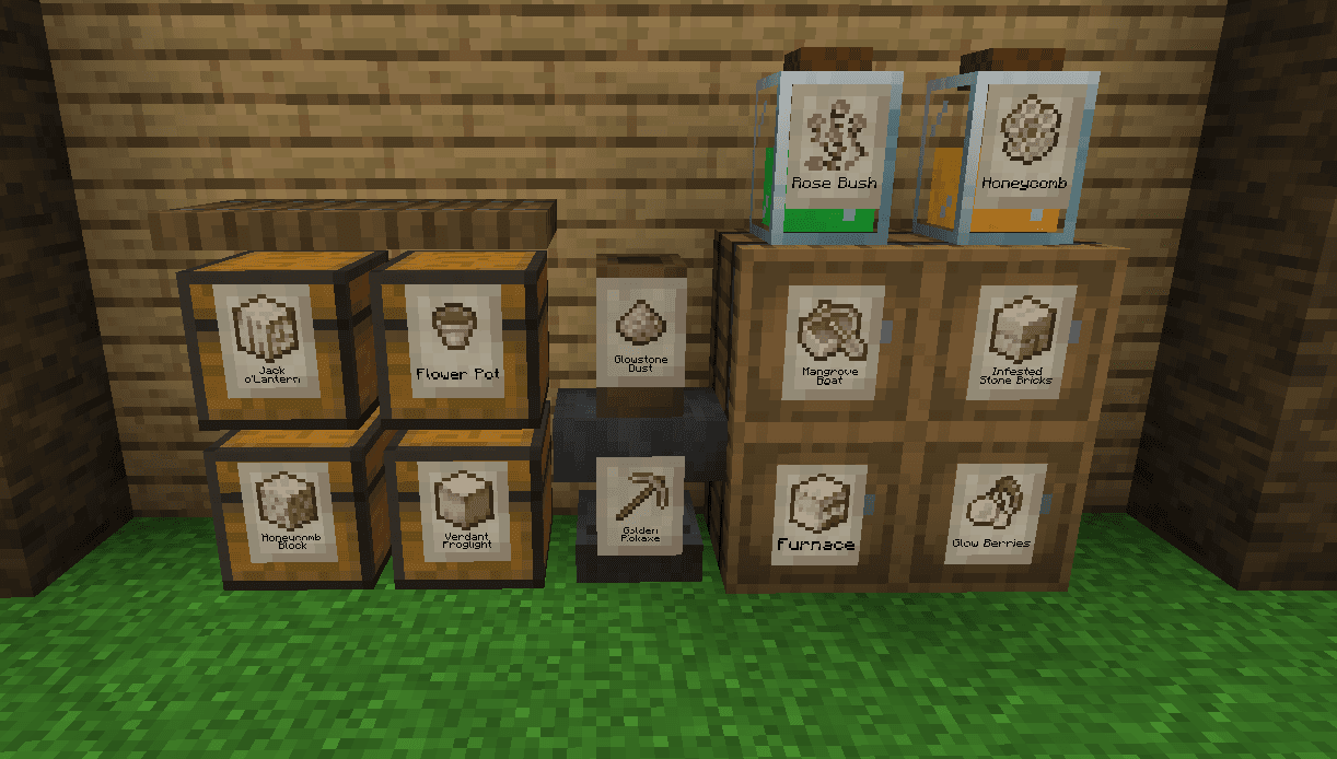 Storage Labels screenshot