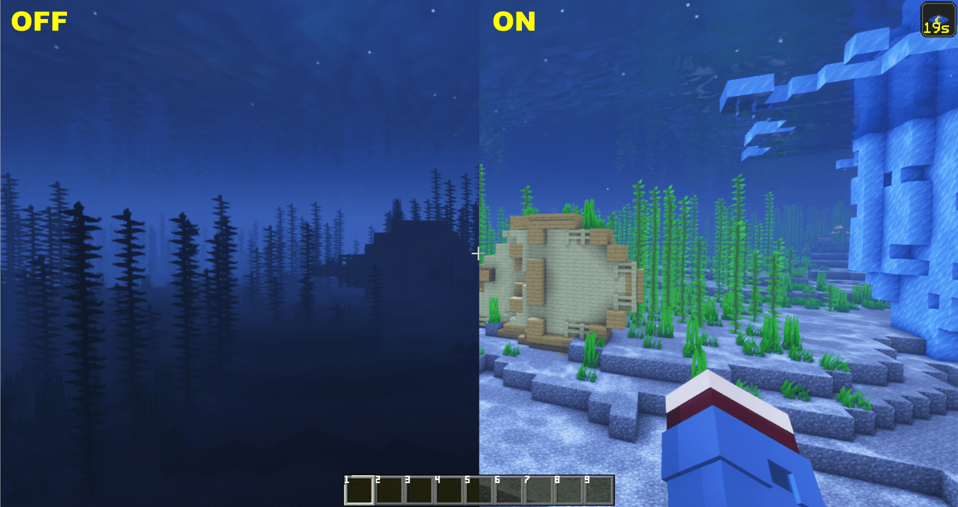 Cat Eyes - Night Vision Toggle Mod (Fabric) screenshot