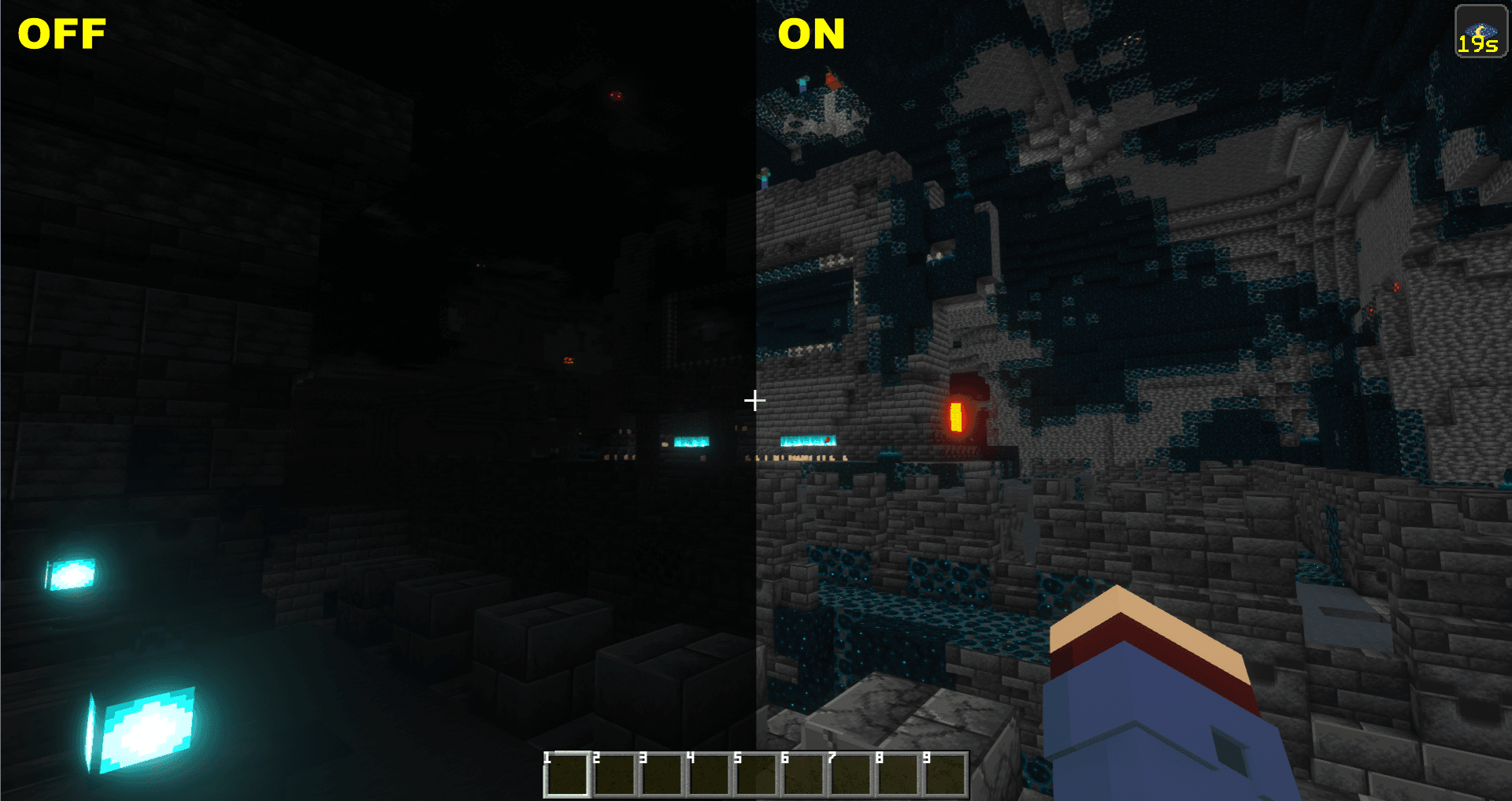 Cat Eyes - Night Vision Toggle Mod (Fabric) screenshot