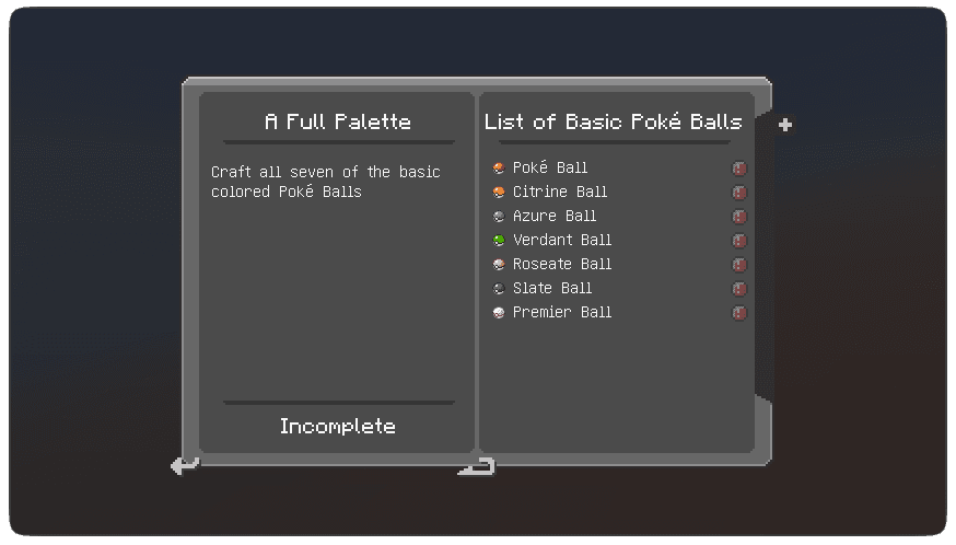 Cobblemon Poképedia: Cobblepedia screenshot