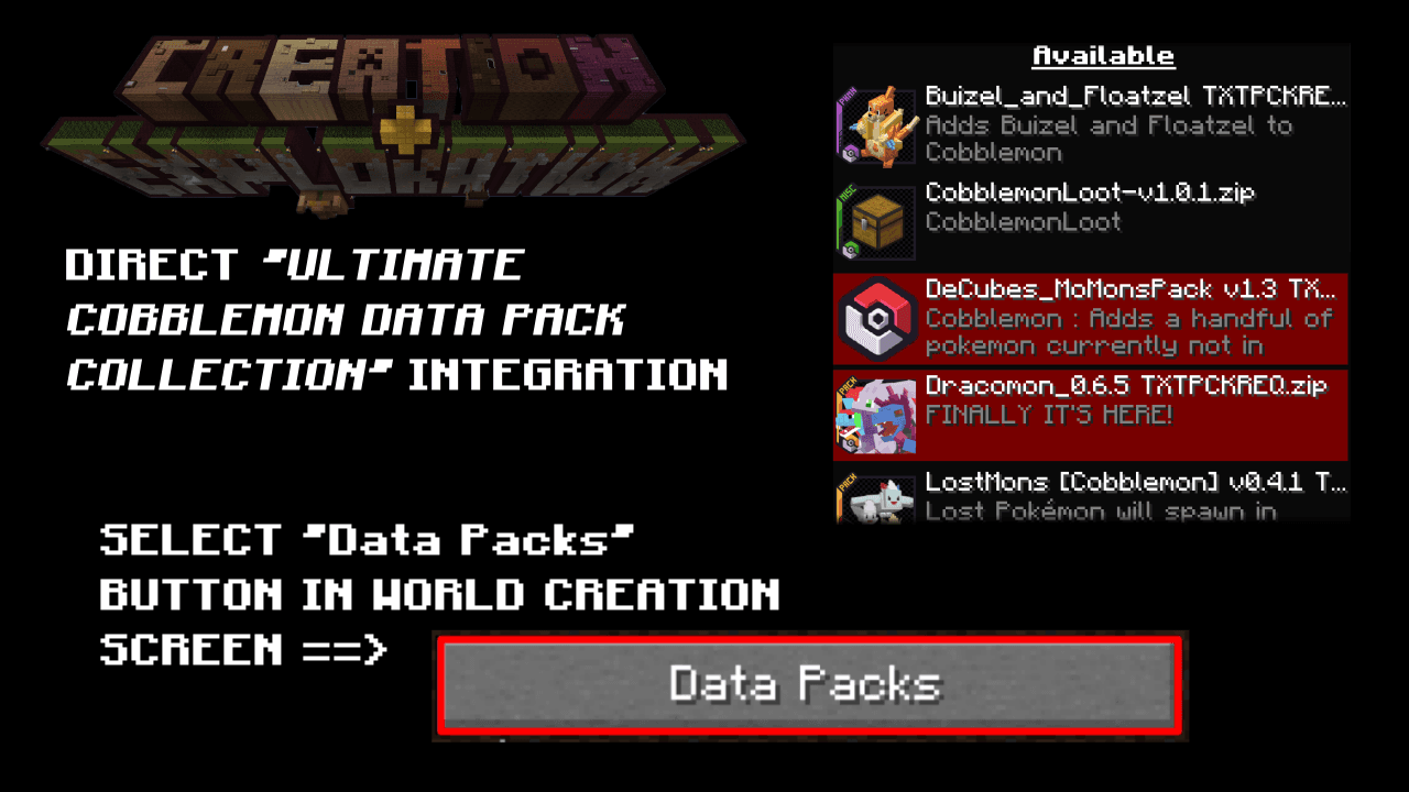 Fuller's PokePack: cobblemon / pokemon modpack screenshot