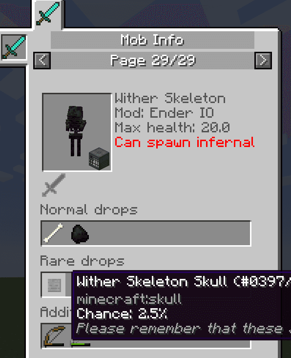 Mobs Info screenshot