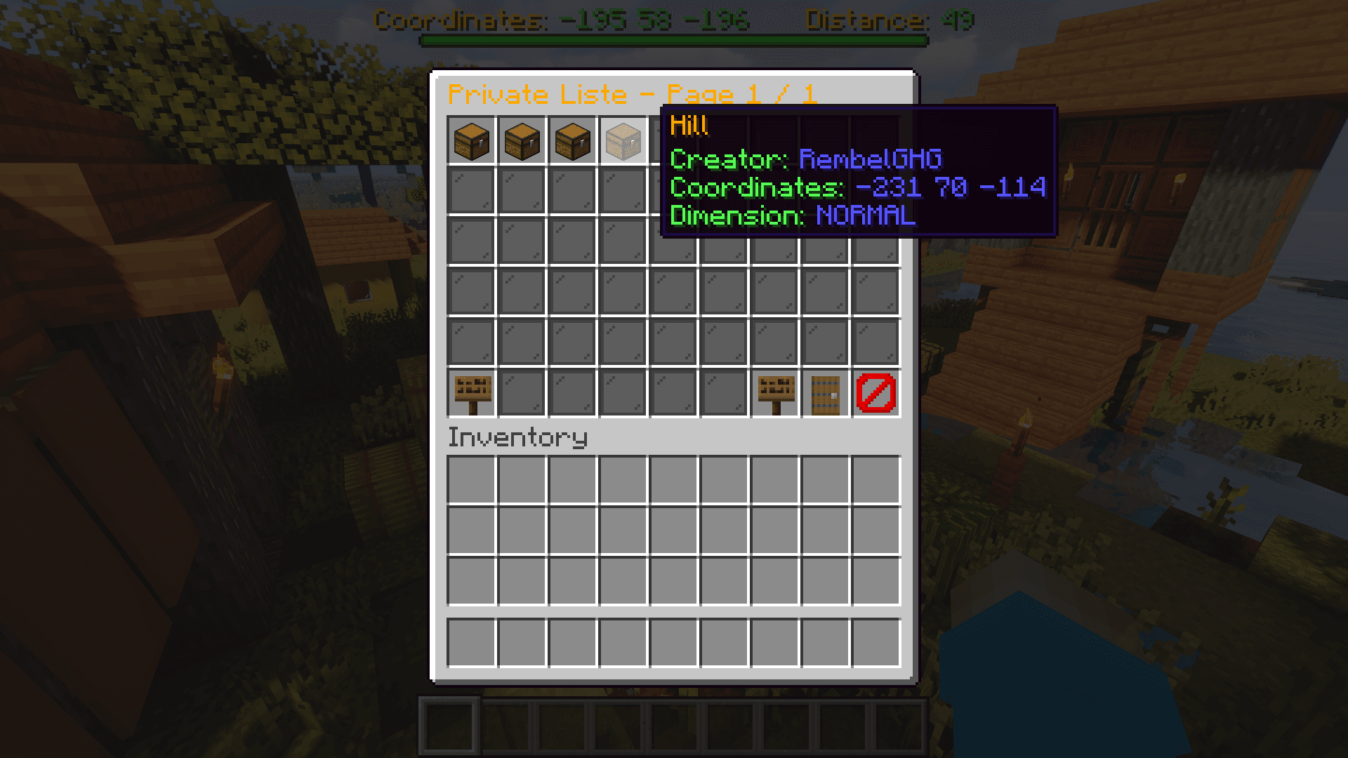 Positionator screenshot