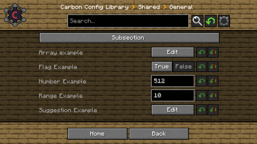Carbon Config screenshot