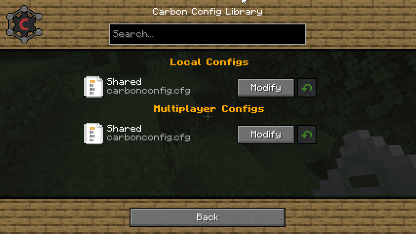 Carbon Config screenshot