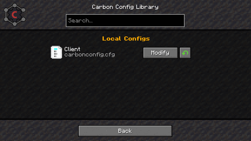 Carbon Config screenshot