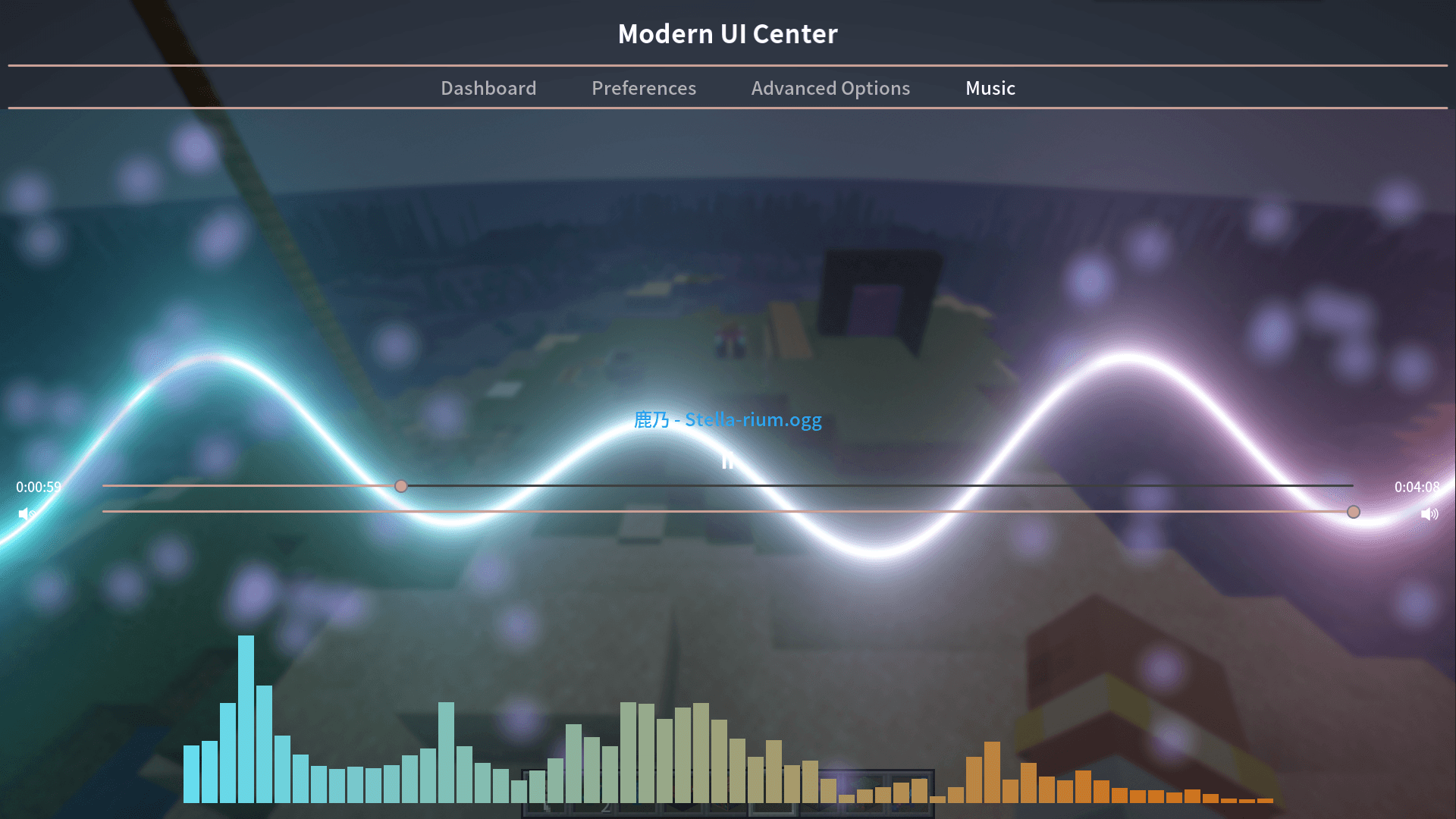 Modern UI screenshot
