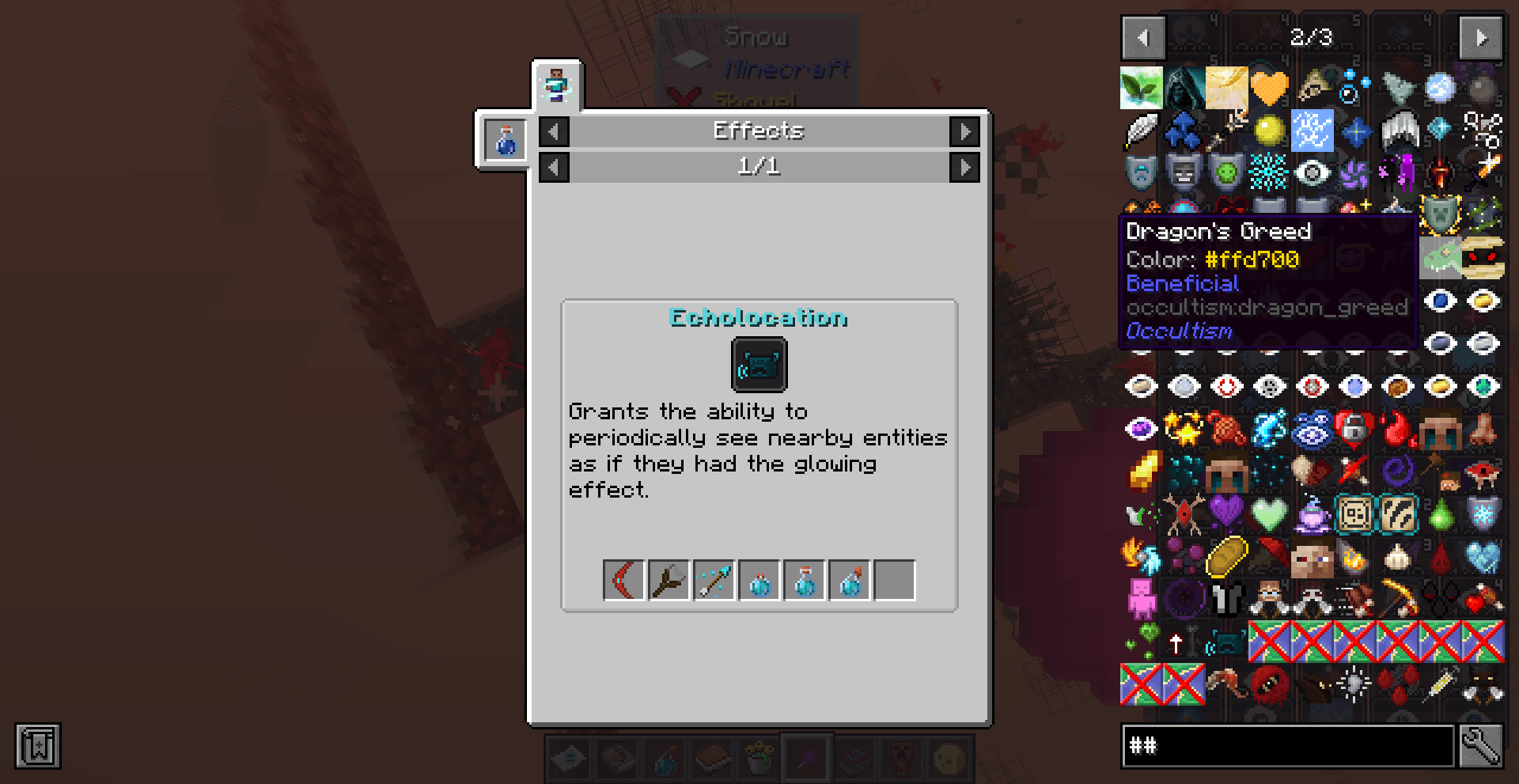 Moderately Enough Effect Descriptions (MEED) screenshot