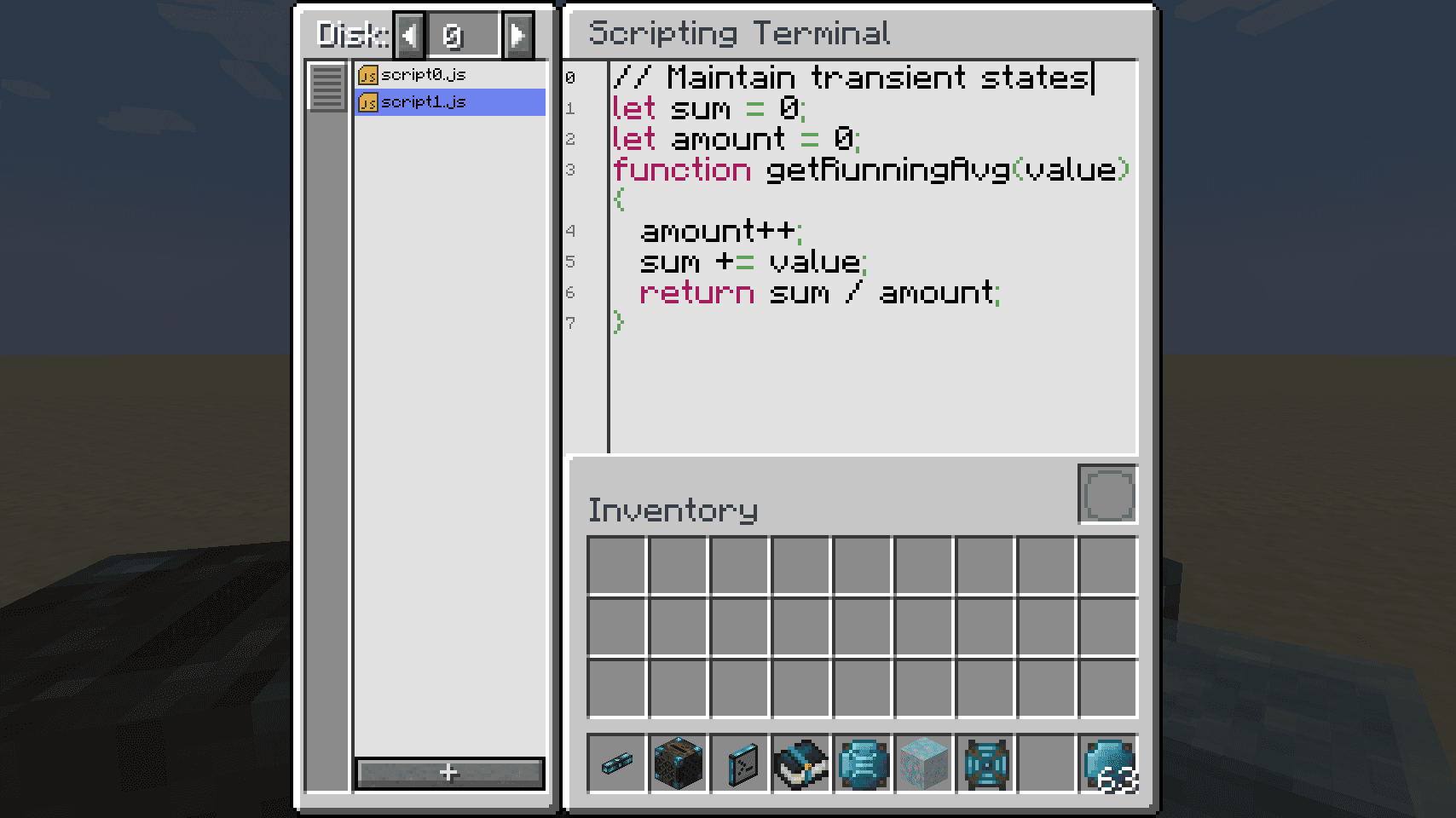 Integrated Scripting screenshot
