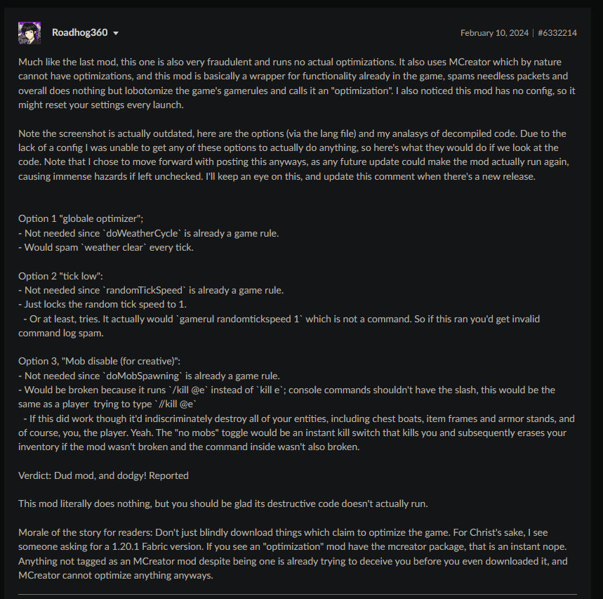 Forge's Optimization Collection [(Neo)Forge] - An Performance Enhancer Pack screenshot