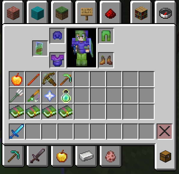 Rainbow RGB XP Bar & Enchantment Glint screenshot