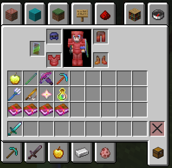 Rainbow RGB XP Bar & Enchantment Glint screenshot