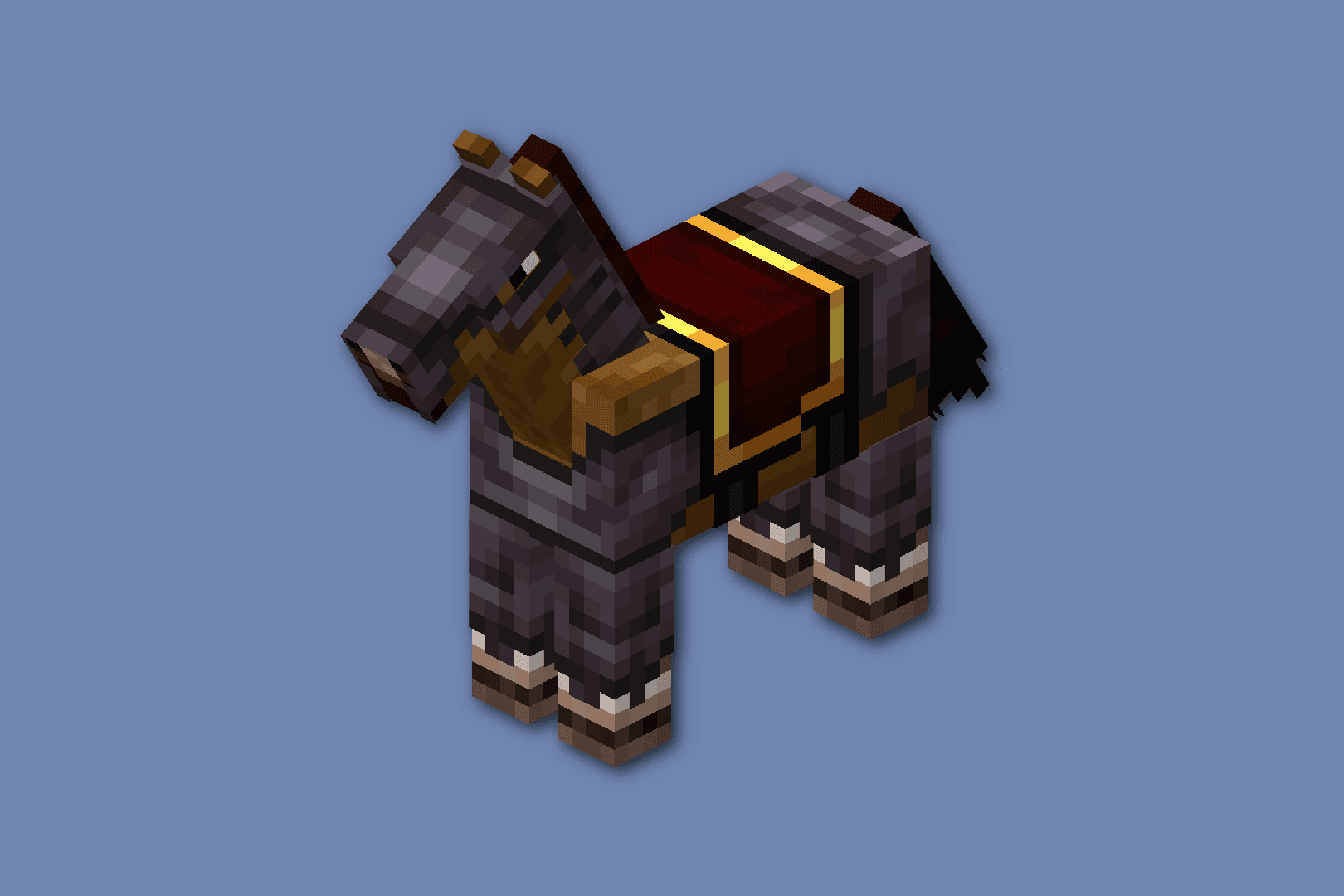 Simple Netherite Horse Armor screenshot