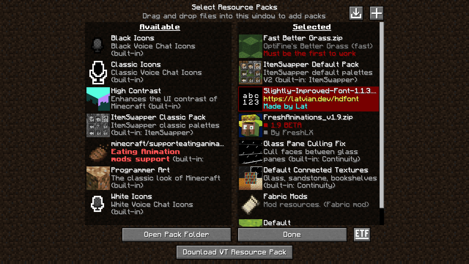 Better FPS & Visuals Boost FPS (Fabric) screenshot