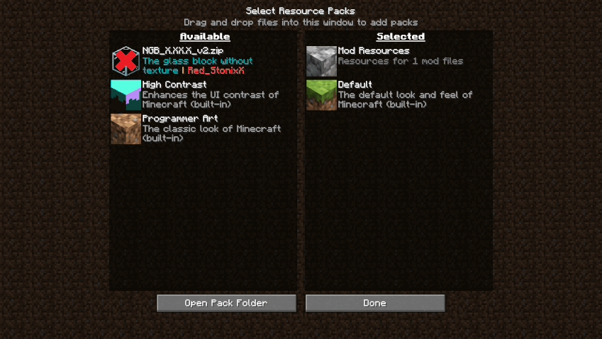 Glass Block without texture (Invisible) screenshot