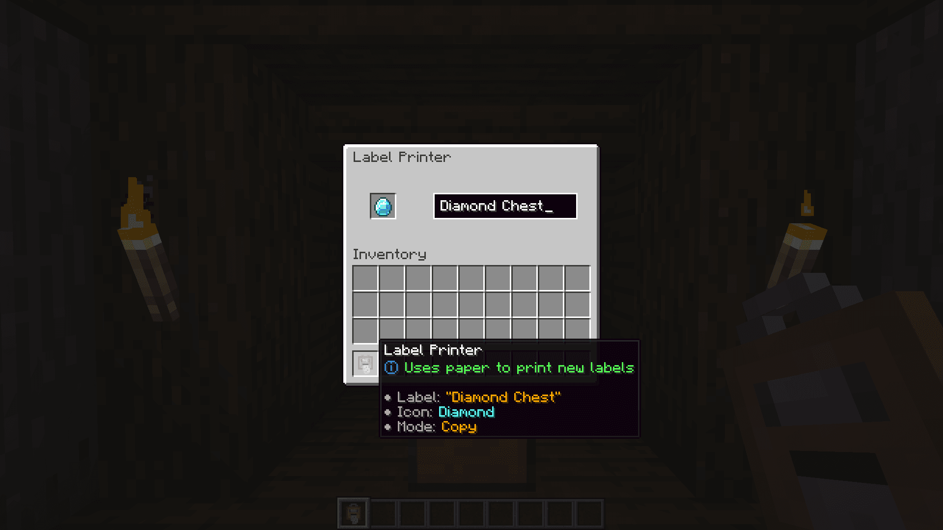 Labelling Containers screenshot