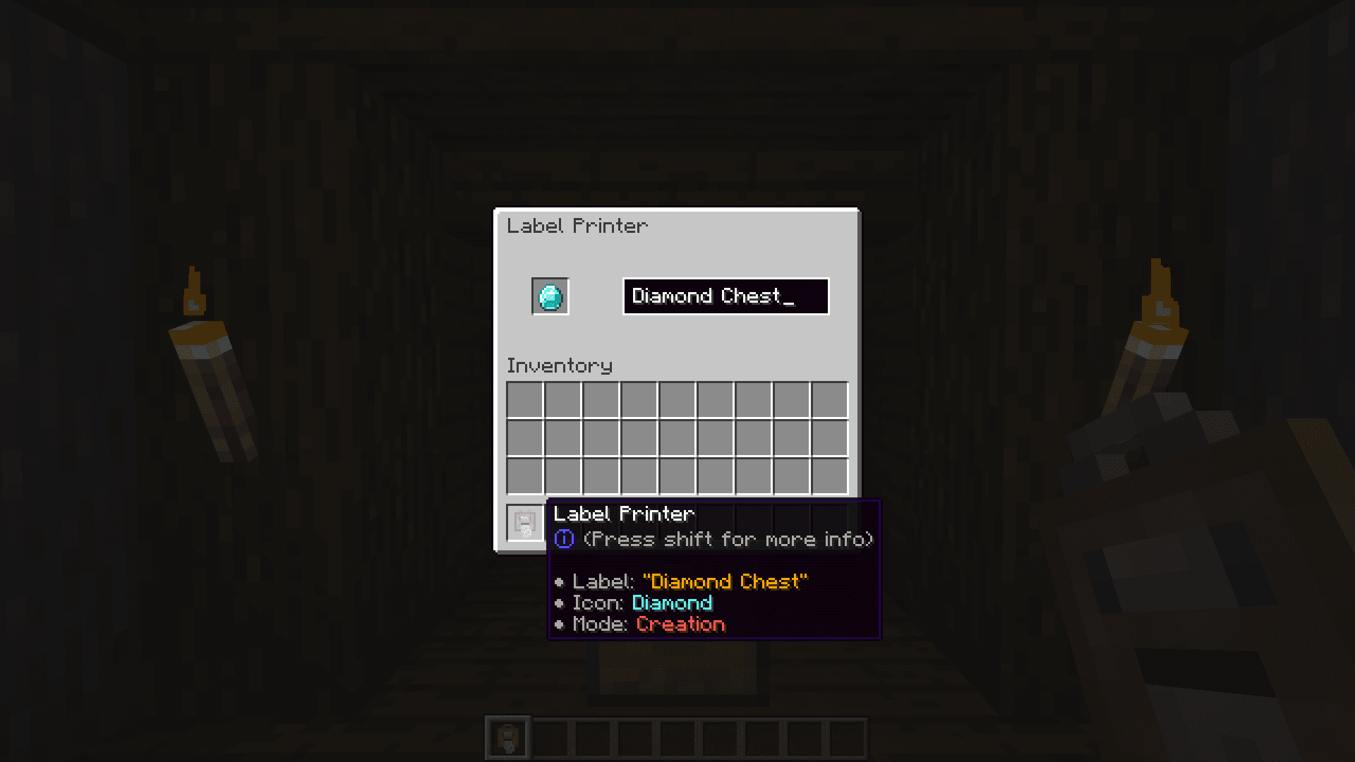 Labelling Containers screenshot