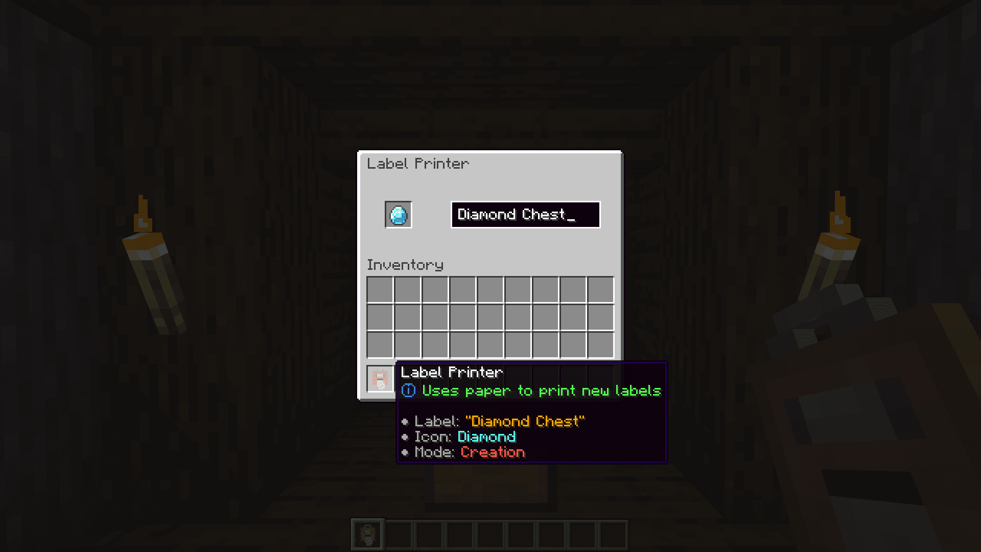 Labelling Containers screenshot
