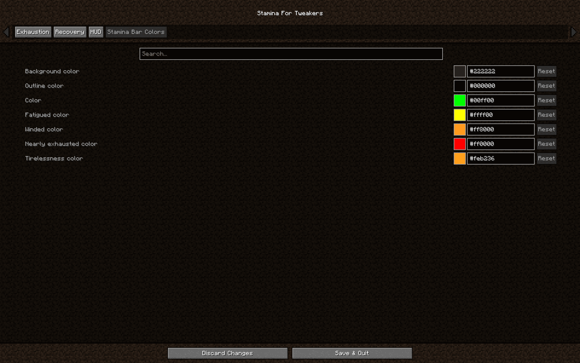 Stamina For Tweakers screenshot