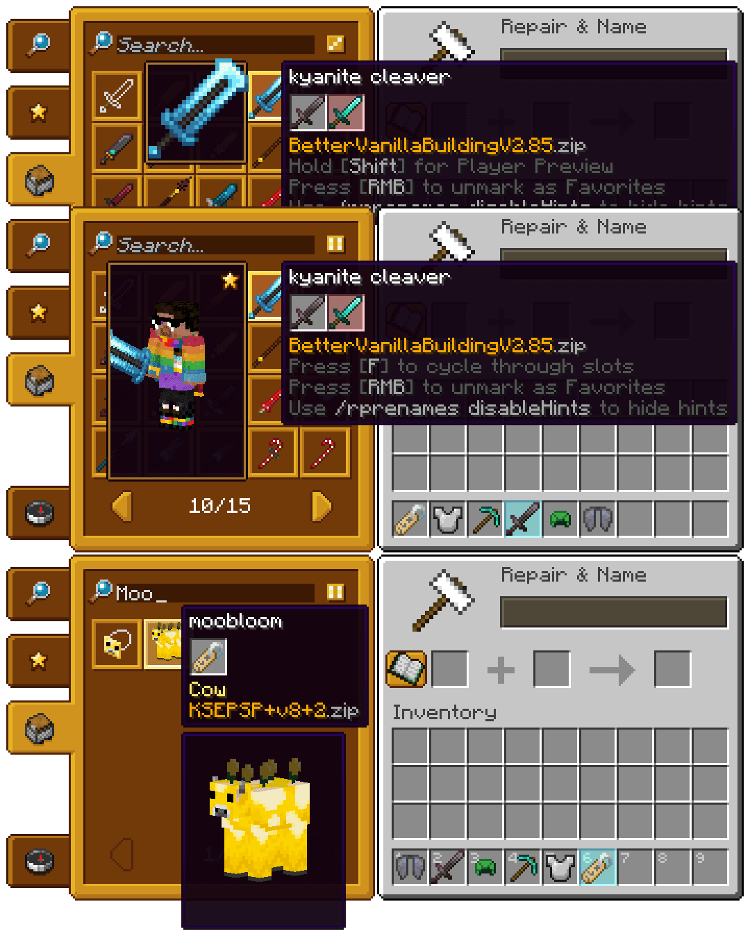 RP Renames screenshot