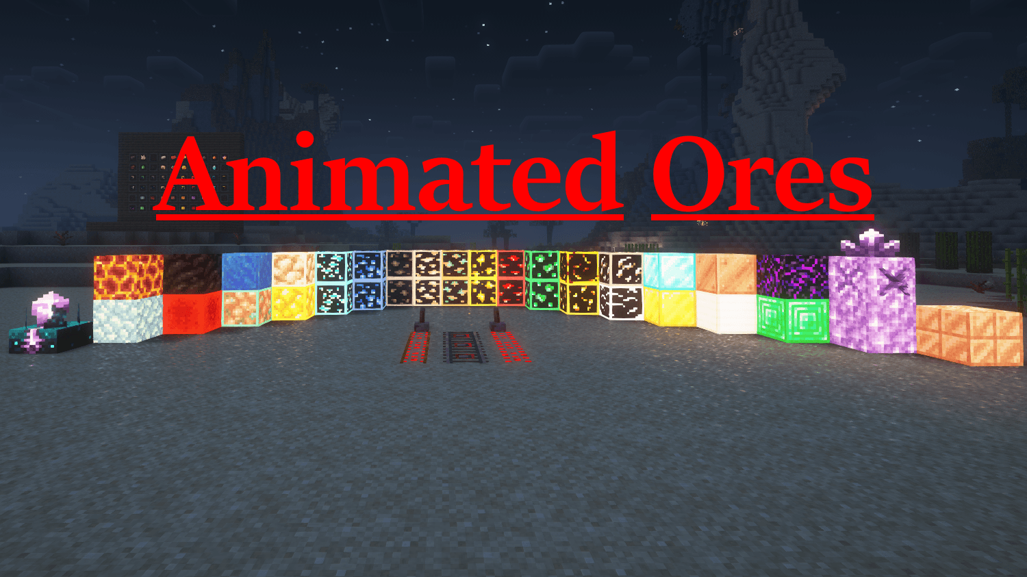Glowing Animated Ores screenshot