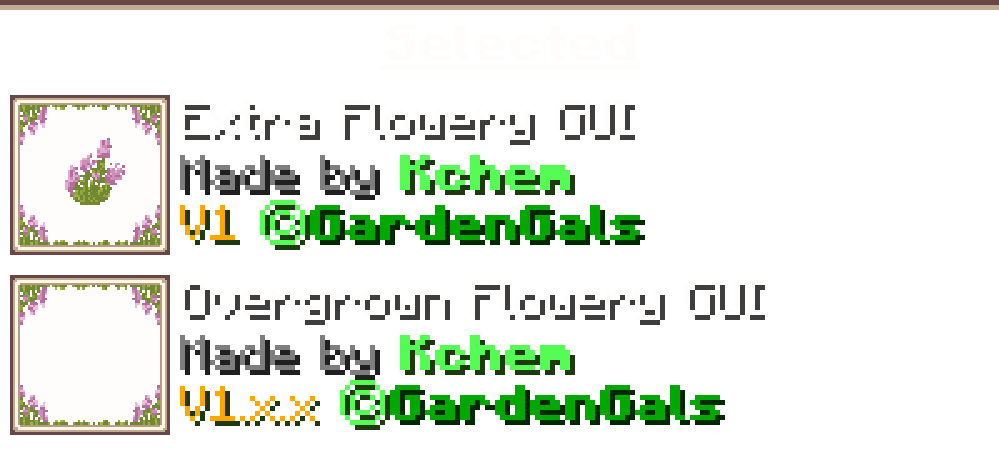 Extra Flowery GUI screenshot